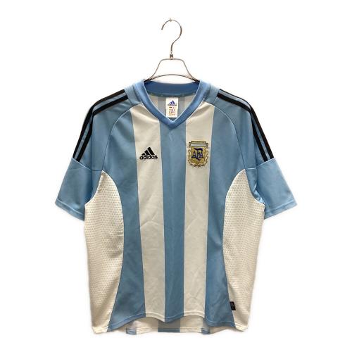 アルゼンチン代表 (アルゼンチンダイヒョウ) サッカーユニフォーム 2002年 メンズ SIZE 2XO ホワイト×スカイブルー