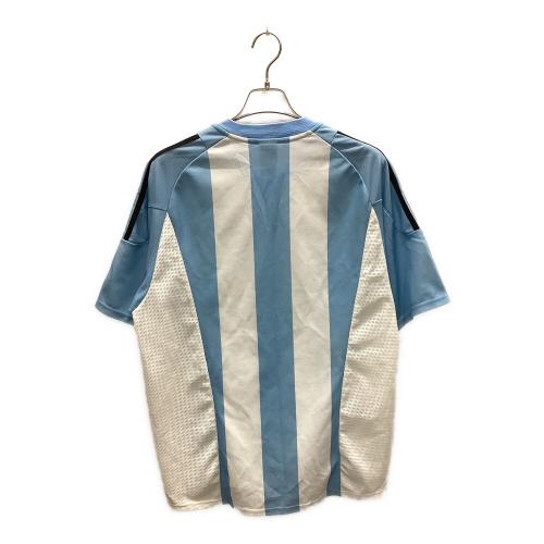 アルゼンチン代表 (アルゼンチンダイヒョウ) サッカーユニフォーム 2002年 メンズ SIZE 2XO ホワイト×スカイブルー