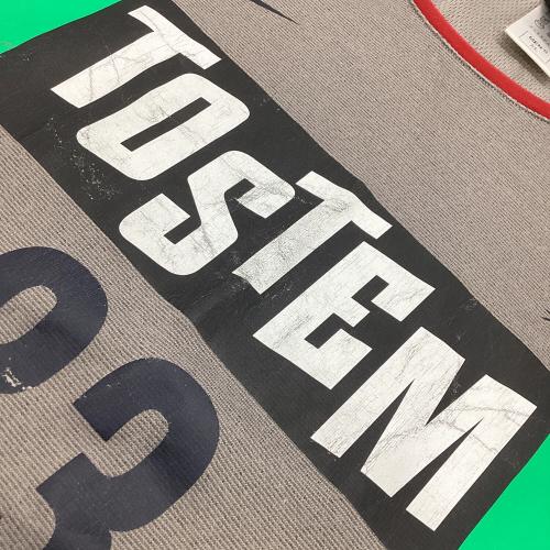 鹿島アントラーズ (カシマアントラーズ) 選手支給 長袖トレーニングジャージ サッカーウェア 【33】 メンズ SIZE XL グレー