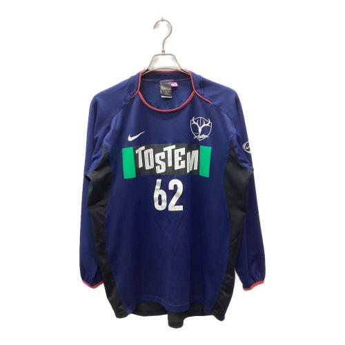 鹿島アントラーズ (カシマアントラーズ) 選手支給 長袖トレーニングジャージ サッカーウェア 【62】 メンズ SIZE XXL ネイビー