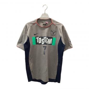 鹿島アントラーズ (カシマアントラーズ) 選手支給 半袖トレーニングシャツ サッカーウェア メンズ SIZE XXL グレー