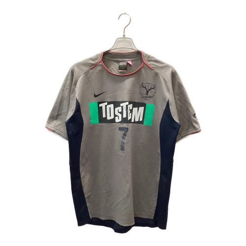 鹿島アントラーズ (カシマアントラーズ) 選手支給 半袖トレーニングシャツ サッカーウェア メンズ SIZE XXL グレー