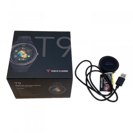 ボイスキャディT9　ブラック　予備充電器付き VOICE CADDIE (ボイスキャディー) ゴルフウォッチ ブラック T9 充電