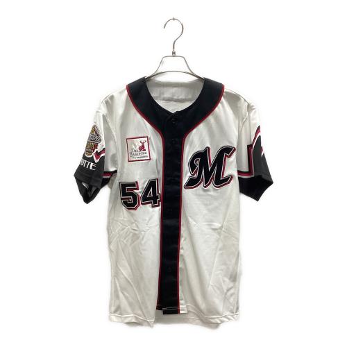 千葉ロッテマリーンズ (チバロッテマリーンズ) 2005年アジアチャンピオン 誠ユニフォーム 応援グッズ 372-00E7 54番 黒木知宏 SIZE Free ホワイト