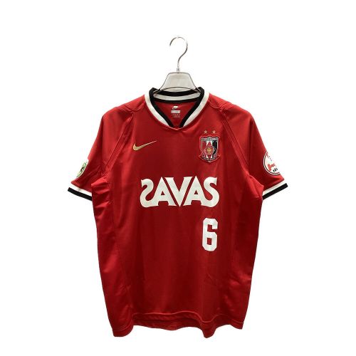 浦和レッズ (ウラワレッズ) サッカーユニフォーム メンズ SIZE L レッド 2007シーズン 【6】山田暢久