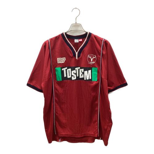 鹿島アントラーズ (カシマアントラーズ) サッカーユニフォーム メンズ SIZE XO レッド 1999-2000 トレーニングウェア エネーレ 選手支給