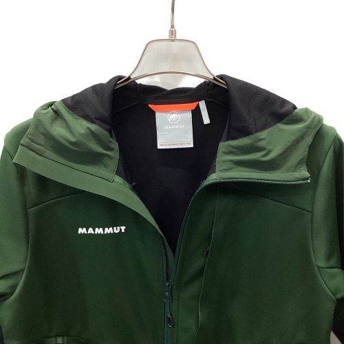 MAMMUT (マムート) トレッキングウェア(ソフトシェル) メンズ SIZE M グリーン 2024秋冬モデル アルティメイト VII ソフトシェル フーデッド ジャケット 1011-01780