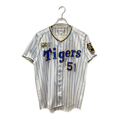 阪神タイガース (ハンシンタイガース) 応援グッズ ホワイト×ブルー 2022Family with Tigers ユニフォーム 【51】中野拓夢