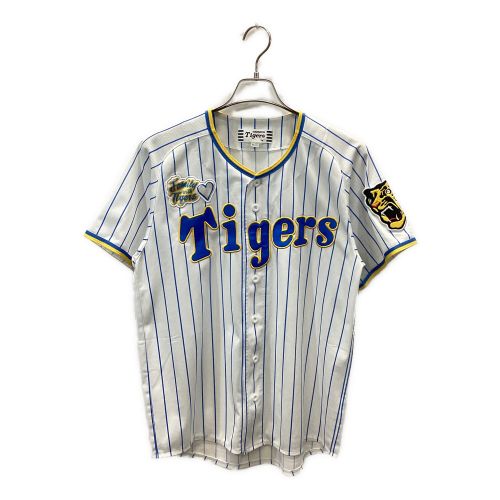 阪神タイガース (ハンシンタイガース) 応援グッズ Mサイズ ホワイト×ブルー ユニフォーム 2022Family with Tigers