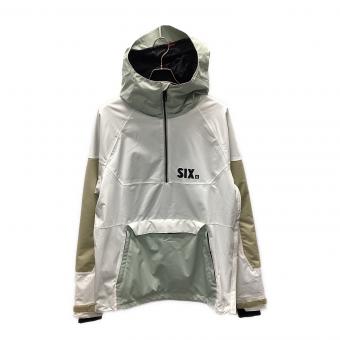 686 (シックスエイトシックス) SIX ICEBERG Shell Anorak スノーボードウェア(ジャケット) メンズ SIZE M ホワイト×ベージュ