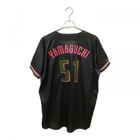 千葉ロッテマリーンズ (チバロッテマリーンズ) 応援グッズ SIZE LL ブラック 【51】山口航輝 ユニフォーム 2024 ブラックサマー  レプリカ｜トレファクONLINE