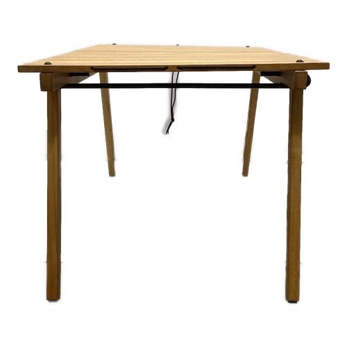 allstime (オールスタイム) アウトドアテーブル チーク材 約85×50cm×42cm ブラウン DOOGOO TIME” THE TABLE 420