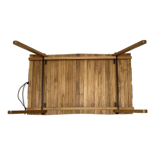 allstime (オールスタイム) アウトドアテーブル チーク材 約85×50cm×42cm ブラウン DOOGOO TIME” THE TABLE 420