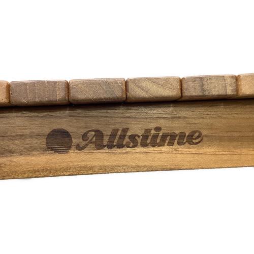allstime (オールスタイム) アウトドアテーブル チーク材 約85×50cm×42cm ブラウン DOOGOO TIME” THE TABLE 420