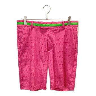 G/FORE (ジーフォア) ゴルフウェア(パンツ) メンズ ウエスト88cm ピンク DOUB Cotton Jersey ハーフパンツ 073213402-0011