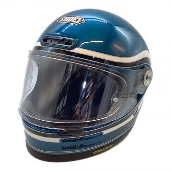SHOEI (ショーエイ) バイク用ヘルメット SIZE L(59cm) Glamster 小キズ有 ブルー×ホワイト 布袋付 2023年製 PSCマーク(バイク用ヘルメット)有