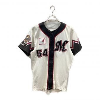 千葉ロッテマリーンズ (チバロッテマリーンズ) 応援グッズ SIZE Free ホワイト×ブラック 2005アジアチャンピオン 【54】千葉ロッテ 2005アジアチャンピオン ユニフォーム 黒木 ユニフォーム