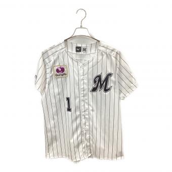 千葉ロッテマリーンズ (チバロッテマリーンズ) 応援グッズ Mサイズ ホワイト×ブラック 【1】 藤原恭大 2020ホーム レプリカ ユニフォーム