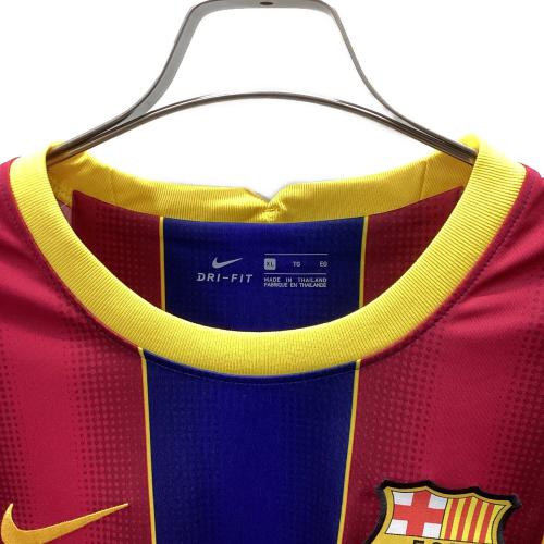 FCバルセロナ サッカーユニフォーム メンズ SIZE XL ブルー×レッド 20-21シーズン ホーム レプリカ 【10】リオネル・メッシ CD4232-456S