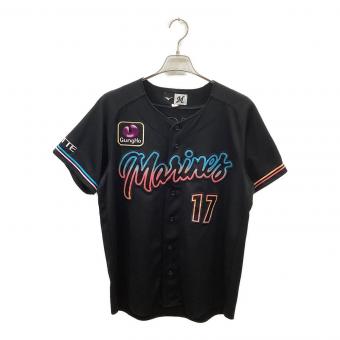 千葉ロッテマリーンズ (チバロッテマリーンズ) 応援グッズ Mサイズ ブラック 2023ブラックサマー限定ユニフォーム ユニフォーム 【17】佐々木朗希