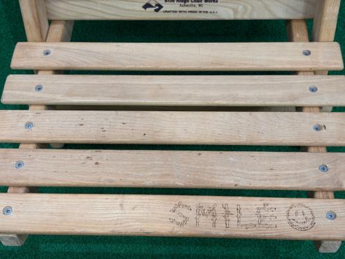 Blue Ridge Chair Works (ブルーリッジチェアワークス) アウトドアチェア レッド フェスティバルチェア