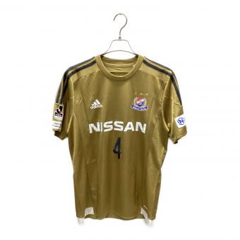 横浜F・マリノス (ヨコハマエフマリノス) サッカーユニフォーム メンズ SIZE O ゴールド 2015アウェイ 【4】栗原勇蔵 S09260