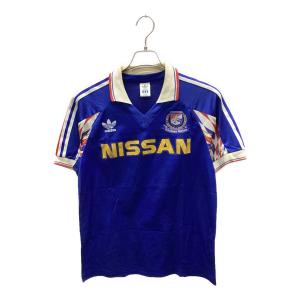 横浜マリノス (ヨコハマ・マリノス) サッカーユニフォーム メンズ SIZE L ブルー アディダスオリジナルス デサントタグ1992年ホーム【2】平川弘 ASR-1055R