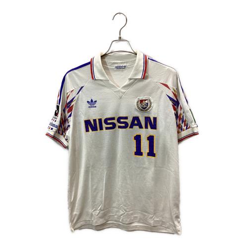 横浜F・マリノス (ヨコハマエフマリノス) サッカーユニフォーム メンズ SIZE XO ホワイト 1992年 アウェイ【11】神野卓哉 オーダーメイド