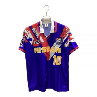 横浜マリノス (ヨコハマ・マリノス) サッカーユニフォーム メンズ SIZE O ブルー MIZUNO 1993-1994ホーム Jリーグ開幕シーズンモデル【10】木村和司
