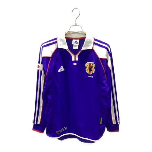 日本代表 (ニホンダイヒョウ) サッカーユニフォーム メンズ SIZE L ブルー オーセンティック  2001年 万国旗タグ