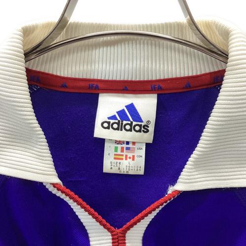 日本代表 (ニホンダイヒョウ) サッカーユニフォーム メンズ SIZE L ブルー オーセンティック  2001年 万国旗タグ