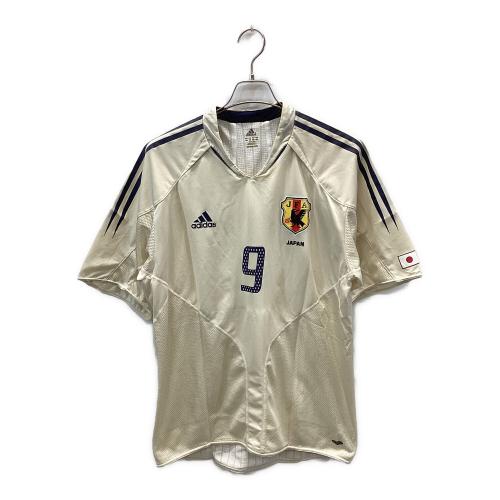 日本代表 (ニホンダイヒョウ) サッカーユニフォーム メンズ XO ベージュ 2004 万国旗タグ サードユニフォーム 【9】 JD1005