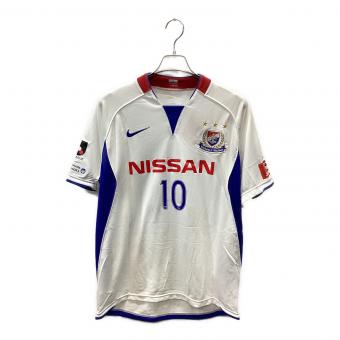 横浜F・マリノス (ヨコハマエフマリノス) サッカーユニフォーム メンズ SIZE LL ホワイト 2008年アウェイユニフォーム 10 山瀬功治 275045