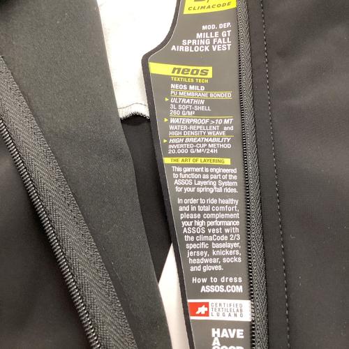 ASSOS (アソス) サイクルウェア メンズ SIZE S ブラック 春秋用 MILLE GT Spring/Fall Airb
