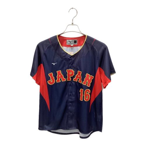 MIZUNO (ミズノ) 応援グッズ Sサイズ ネイビー×レッド 2023WBCレプリカユニフォーム（ビジター） ユニフォーム 【16】大谷翔平