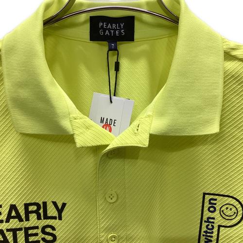 PEARLY GATES (パーリーゲイツ) ゴルフウェア(トップス) メンズ SIZE 3L イエロー 2024年 ポロシャツ 053-5160301