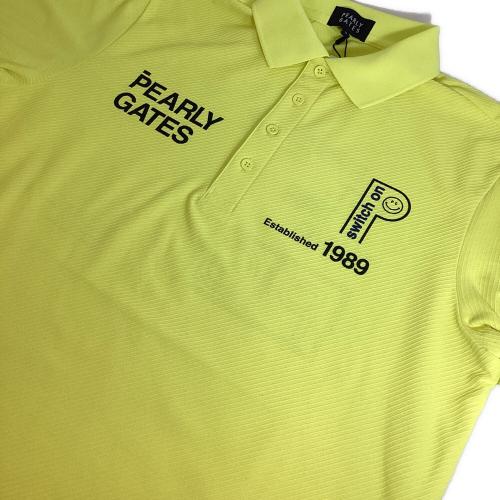 PEARLY GATES (パーリーゲイツ) ゴルフウェア(トップス) メンズ SIZE 3L イエロー 2024年 ポロシャツ 053-5160301