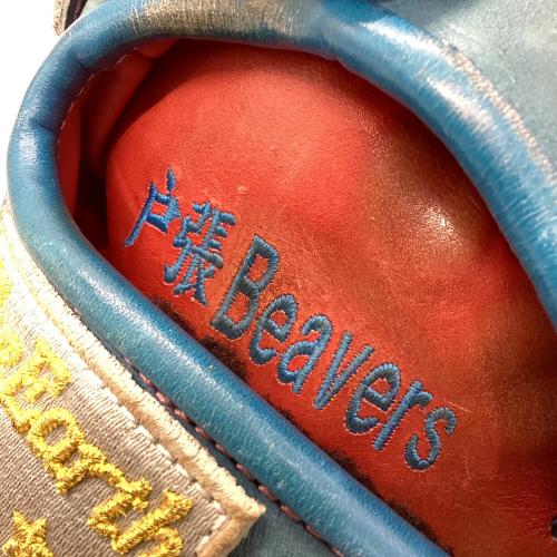 The Earth 硬式グローブ ブルー 投手用 左投げ用