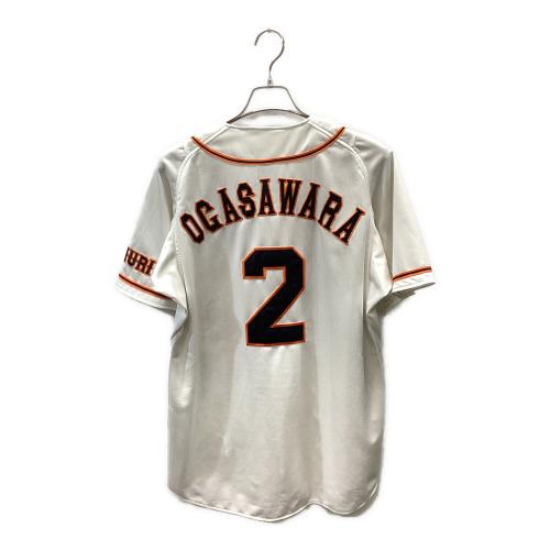 読売ジャイアンツ (ヨミウリジャイアンツ) 応援グッズ Lサイズ ホワイト 【2】小笠原道大 ユニフォーム レプリカ
