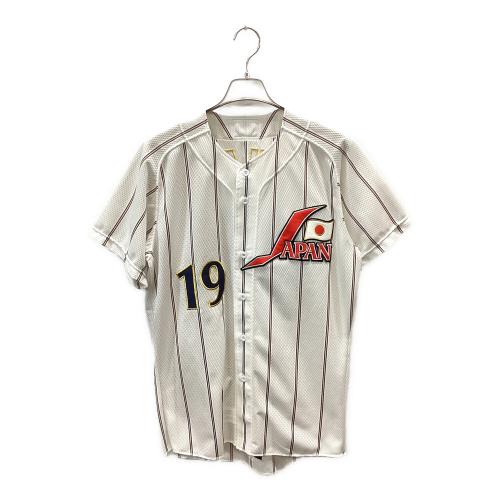 侍ジャパン (サムライジャパン) 応援グッズ SIZE L-O ホワイト 【19】上原浩治 ユニフォーム 2004年アテネオリンピック レプリカ