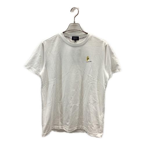 PEARLY GATES (パーリーゲイツ) ゴルフウェア(トップス) メンズ SIZE L ホワイト プレーティング天竺半袖Tシャツ 053-5163331