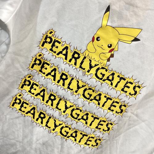 PEARLY GATES (パーリーゲイツ) ゴルフウェア(トップス) メンズ SIZE L ホワイト プレーティング天竺半袖Tシャツ 053-5163331