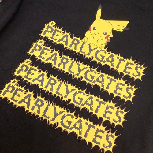 PEARLY GATES (パーリーゲイツ) ゴルフウェア(トップス) レディース SIZE M ブラック プレーティング天竺半袖Tシャツ 055-5163332