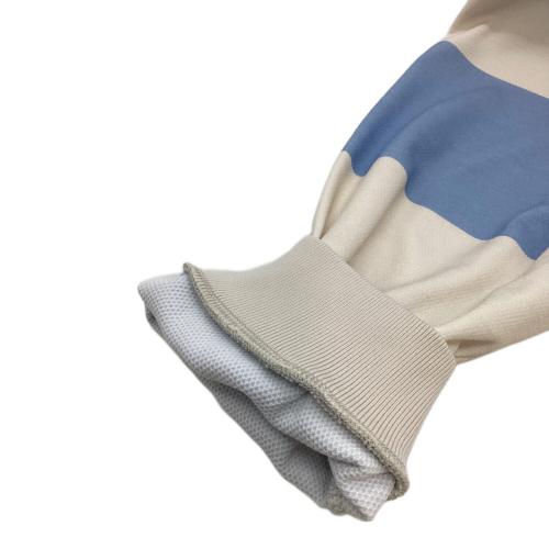 TaylorMade (テーラーメイド) ゴルフウェア(トップス) メンズ SIZE L ホワイト×スカイブルー UNITED ARROWS ボーダー柄ラガーシャツ M13485