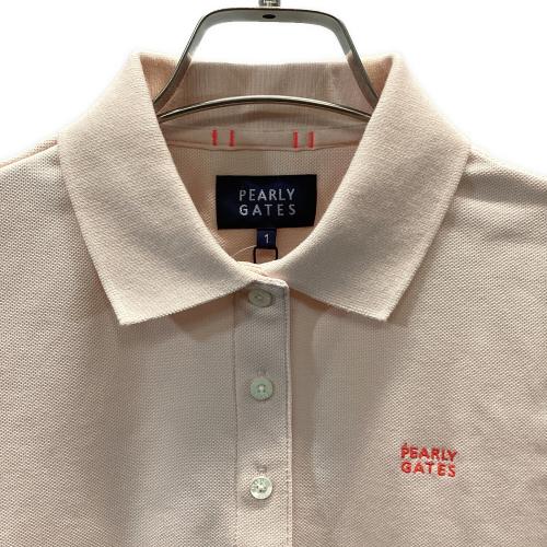PEARLY GATES (パーリーゲイツ) ゴルフウェア(トップス) レディース SIZE M ピンク 2024モデル ポロシャツ 055-5160204