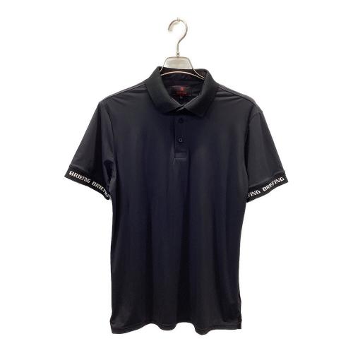 BRIEFING (ブリーフィング) ゴルフウェア(トップス) メンズ SIZE L ネイビー ロゴ バックリブ 半袖ポロシャツ ポロシャツ BRG241M70