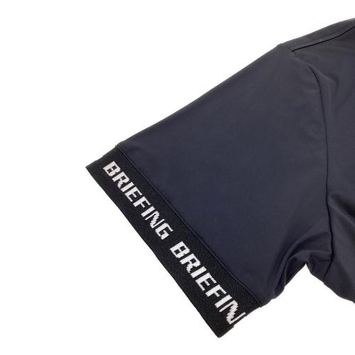 BRIEFING (ブリーフィング) ゴルフウェア(トップス) メンズ SIZE L ネイビー ロゴ バックリブ 半袖ポロシャツ ポロシャツ BRG241M70