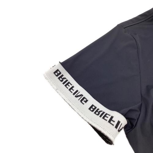 BRIEFING (ブリーフィング) ゴルフウェア(トップス) メンズ SIZE L ネイビー ロゴ バックリブ 半袖ポロシャツ ポロシャツ BRG241M70
