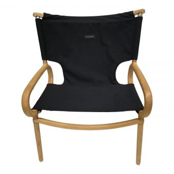 IKIKI (イキキ) アウトドアチェア ブラック グランドチェアオーク キャンバス