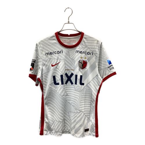 鹿島アントラーズ (カシマアントラーズ) 2022アウェイ オーセンティック サッカーユニフォーム メンズ SIZE XXL ホワイト×レッド